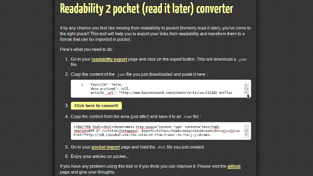 How To Import Instapaper Or Readability Articles Into Pocket