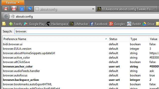The Best About:Config Tweaks For Firefox