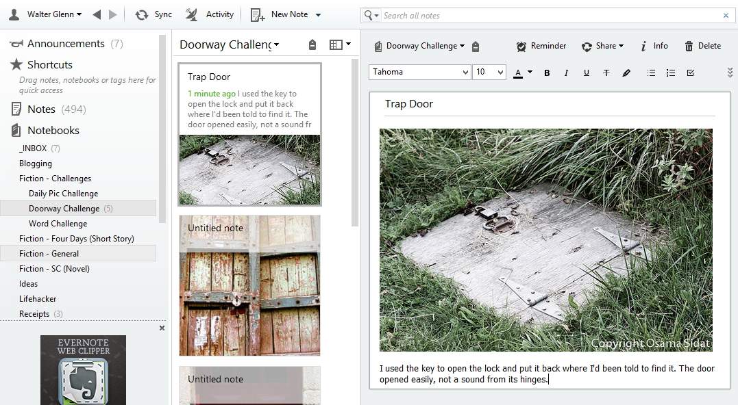 How To Use Evernote For Writing Fiction