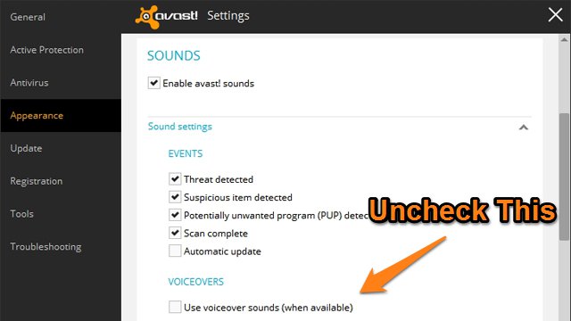 How To Disable Avast’s Annoying Sounds And Popups