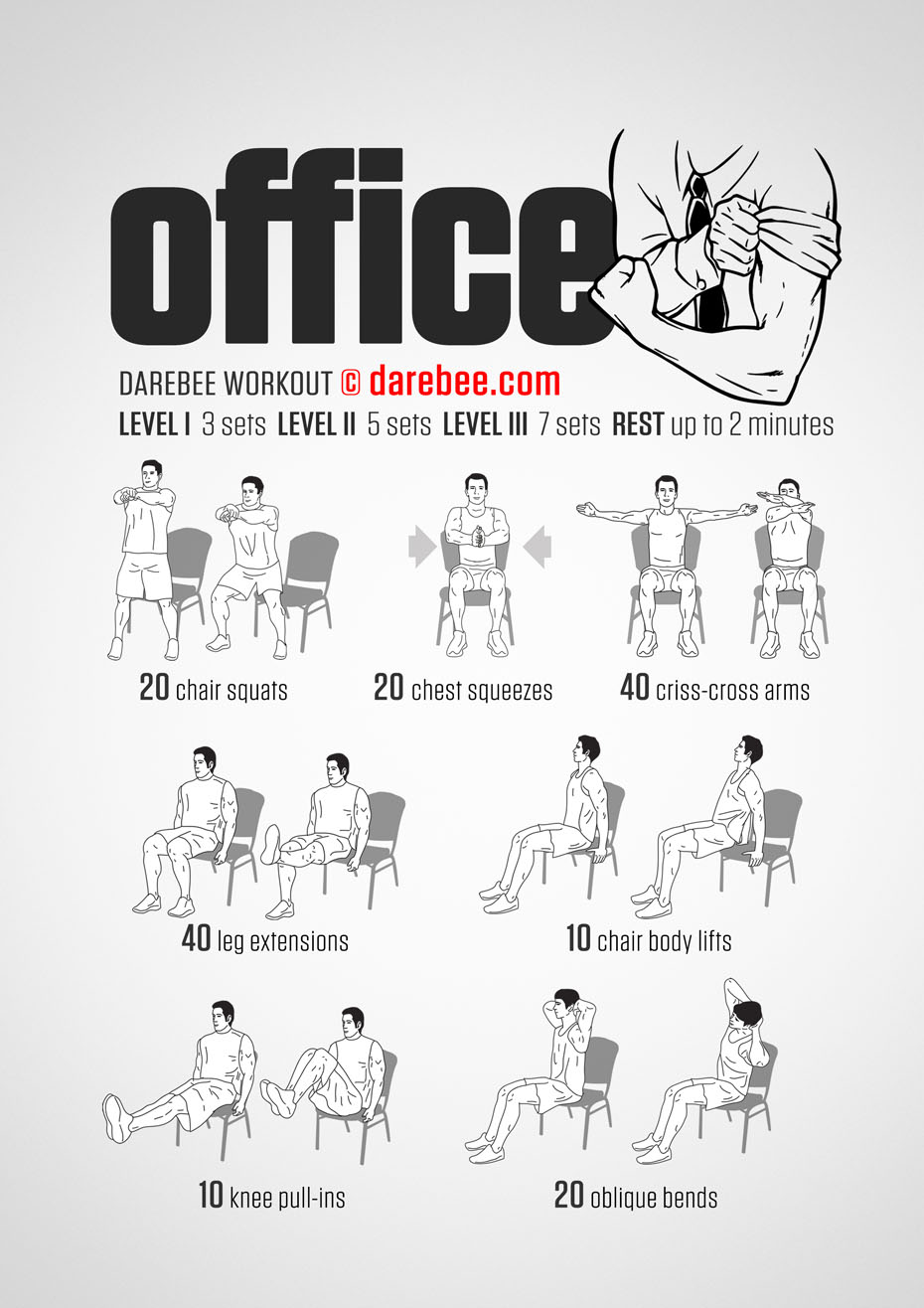 A Full-Body Workout You Can Do In Your Office Chair