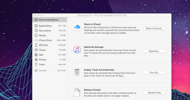 Clean Your Cluttered Hard Drive With MacOS Sierra’s New Storage Manager