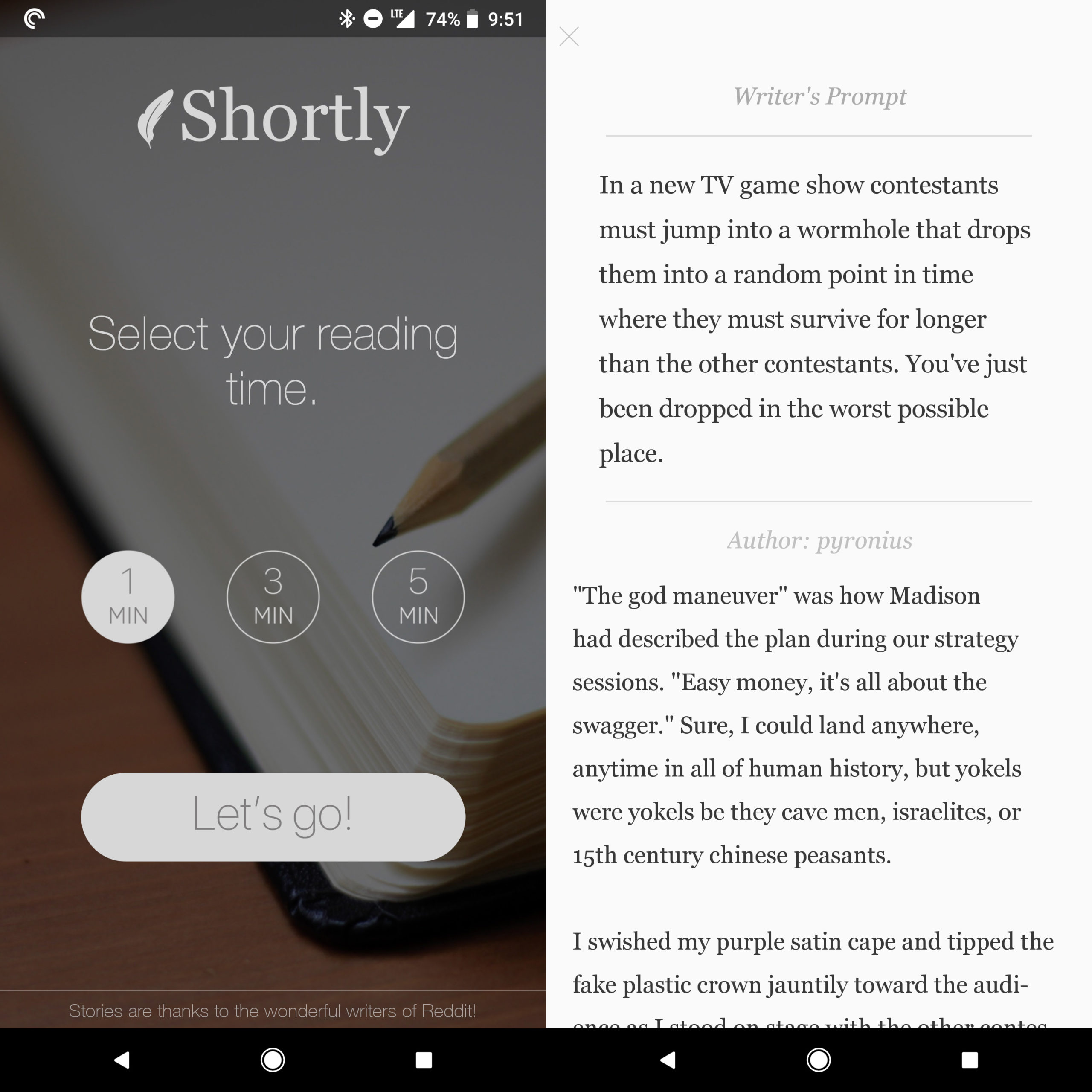 Read Quick Fiction On Your Commute With The Shortly App