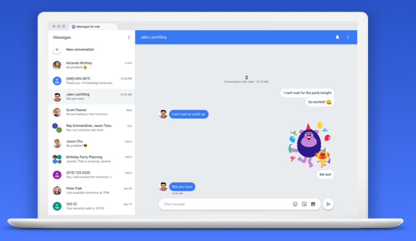 How To Send Android Messages From A Web Browser