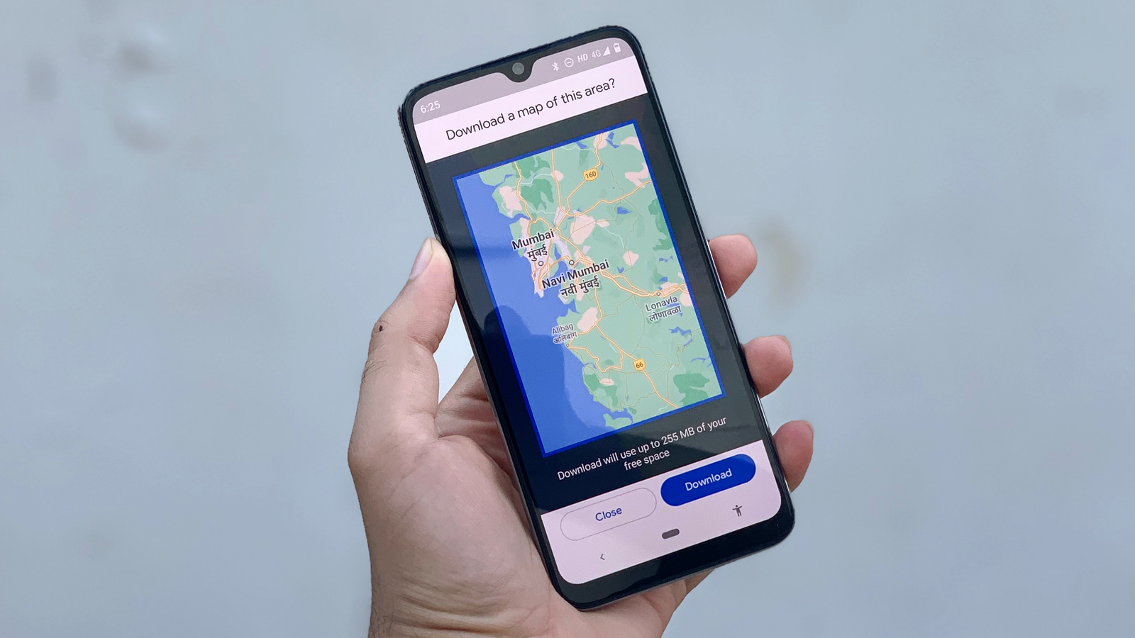 Download Google Maps data for offline use. (Photo: Pranay Parab)
