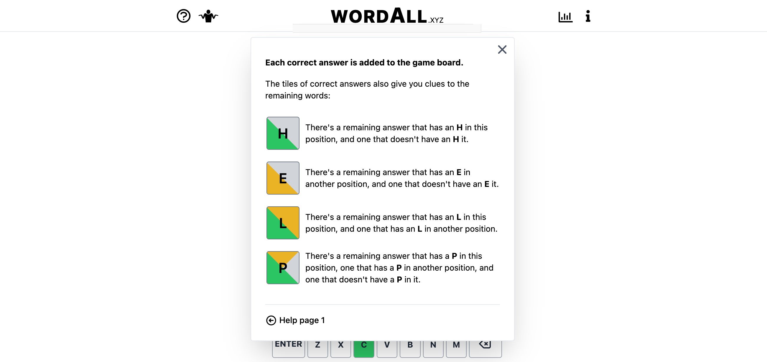 Screenshot: WordAll