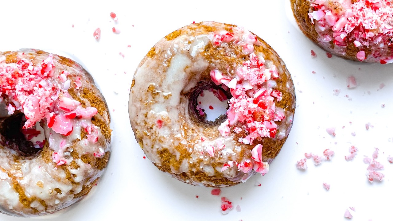 gingerbread doughnut candy cane