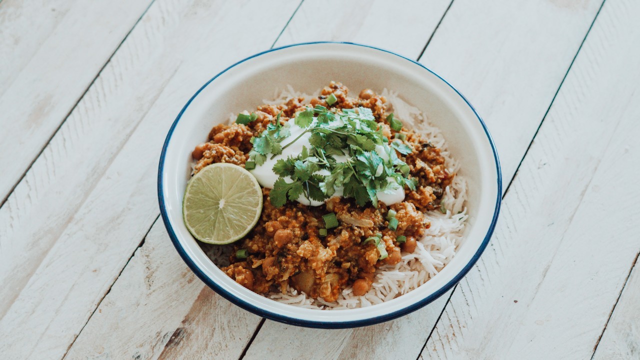 coconut cauliflower curry lunch recipe