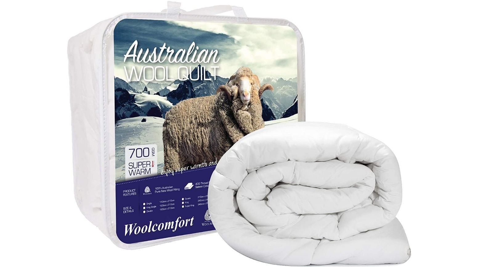 Australian wool doona