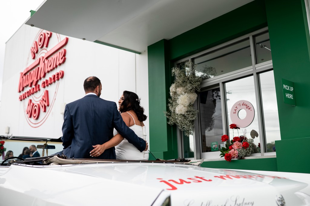 Krispy Kreme Valentine's Day Wedding